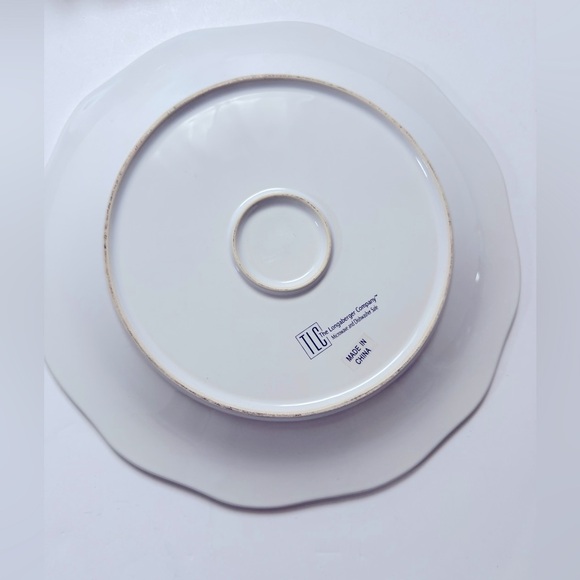 The Longaberger Company. Earth and Sky serving dish . Beautiful floral design . - Picture 9 of 14